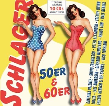 Various/Valente/Francesco/Alexander/+ - Schlager 50er & 60er (17 Original Albums) [10 CDs]