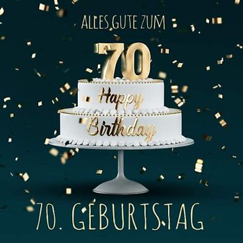 Alles Gute zum 70. Geburtstag: Gästebuch zum Eintragen mit 110 Seiten