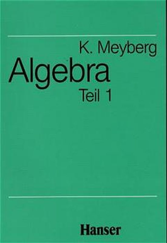 Algebra Teil 1