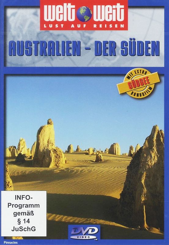 Australien - der Süden (Reihe: welt weit) mit Bonusfilm "Südsee"; Gesamtlänge: ca. 76 Min. DVD