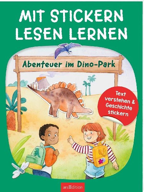 Mit Stickern Lesen lernen - Abenteuer im Dino-Park