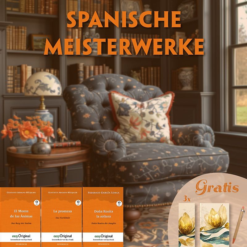 Spanische Meisterwerke (3 Bücher + Audio-Online + exklusive Extras) - Frank-Lesemethode