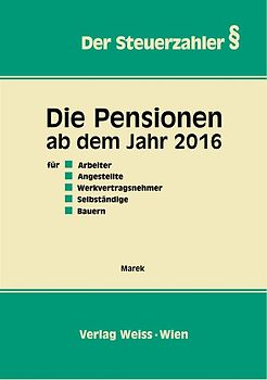 Die Pensionen ab dem Jahr 2016