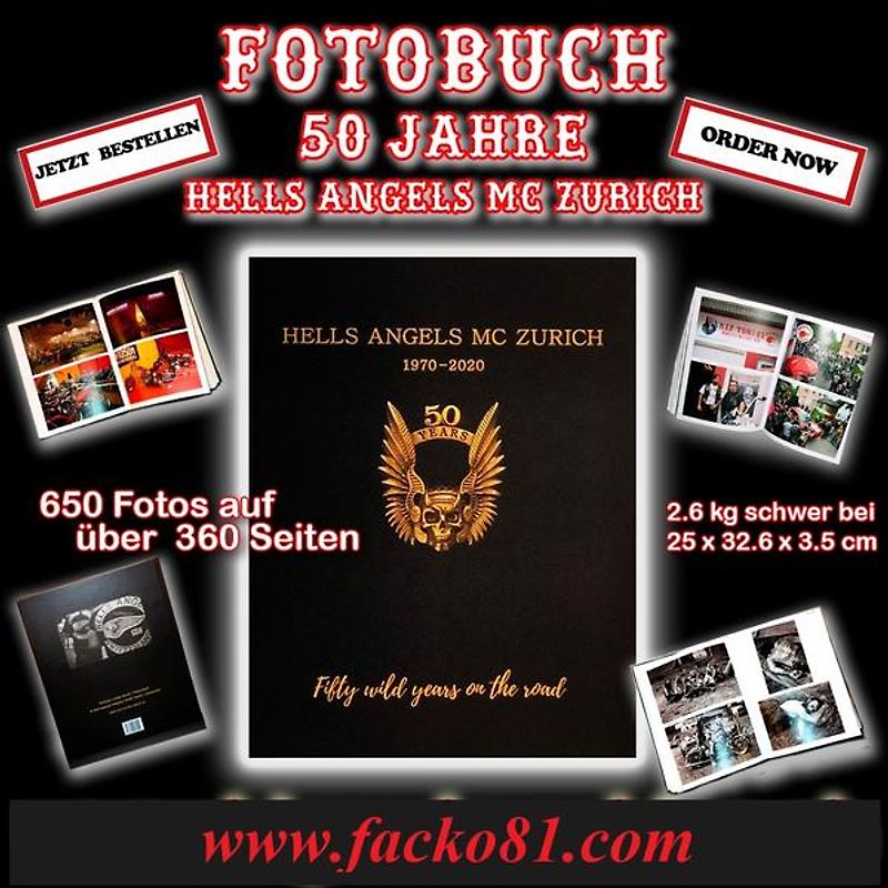 Hells Angels MC Zurich 1970-2020. Fifty wild years on the road