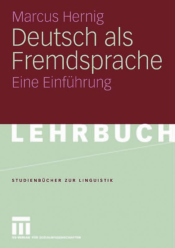 Deutsch als Fremdsprache. Eine Einführung
