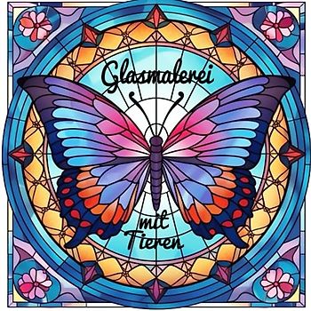 Glasmalerei Tiere Malbuch für Erwachsene (Tier Malbücher)