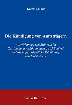 Die Kündigung von Amtsträgern