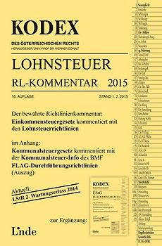 KODEX Lohnsteuer Richtlinien-Kommentar 2015
