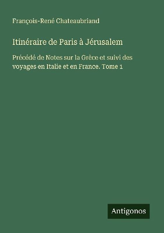 Itinéraire de Paris à Jérusalem