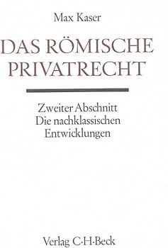Das römische Privatrecht