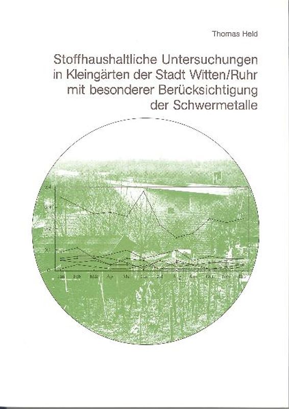 Stoffhaushaltliche Untersuchungen in Kleingärten der Stadt Witten/Ruhr mit besonderer Berücksichtigung der Schwermetalle
