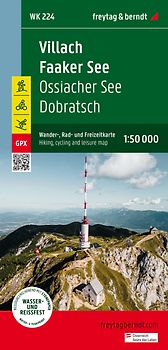 freytag & berndt Wanderkarte WK 224 Villach - Faaker See, Ossiacher See - Dobratsch 1:50.000