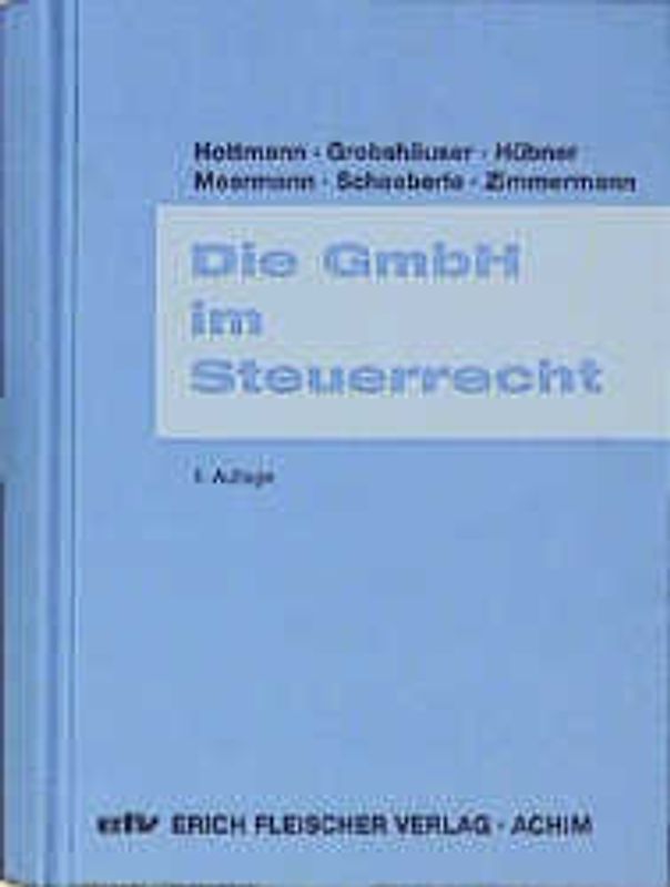 Die GmbH im Steuerrecht