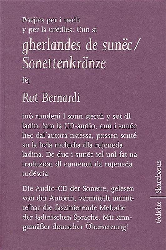 gherlandes de sunec / Sonettenkränze