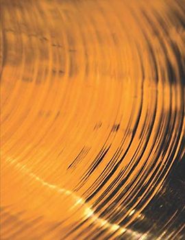 Notenheft: Das Notenbuch für alle Schlagzeuger ♦ über 100 blanko Seiten im A4 Format zum niederschreiben deiner besten Songs und Lieder ♦ Motiv: Drummer Becken 2