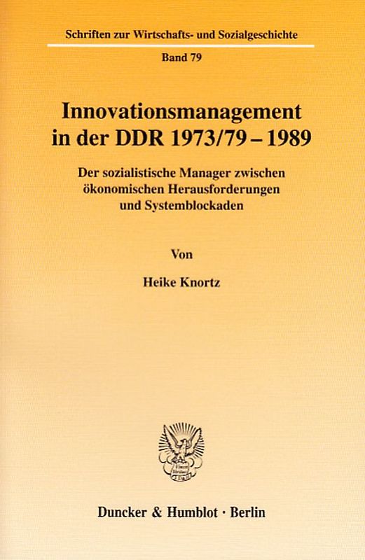 Innovationsmanagement in der DDR 1973-79-1989.