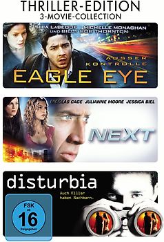 Disturbia / Eagle Eye / Next [3 DVDs] DVD