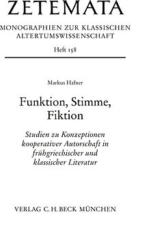 Funktion, Stimme, Fiktion