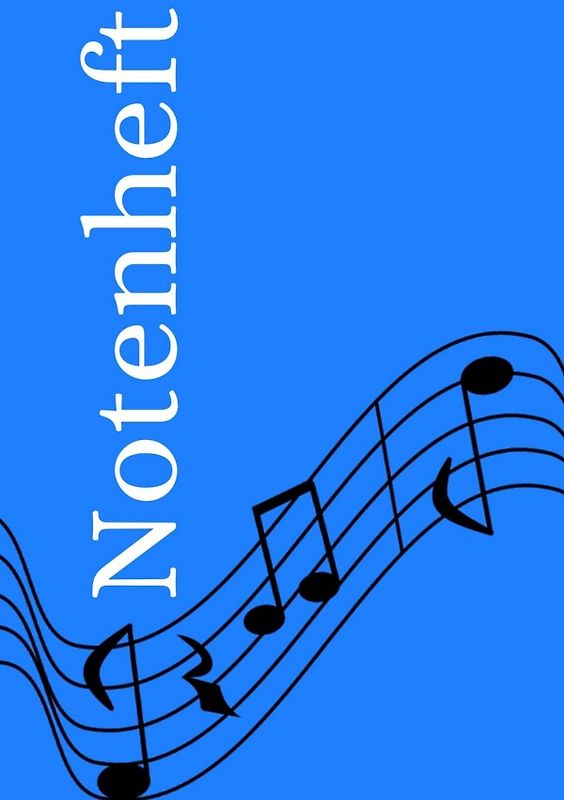 Notenheft: DIN A5 Notenlinienheft | 30 Seiten mit 12 Notenzeilen / Systeme pro Blatt | Papier 90g/m² | Musikheft mit Notenlinien