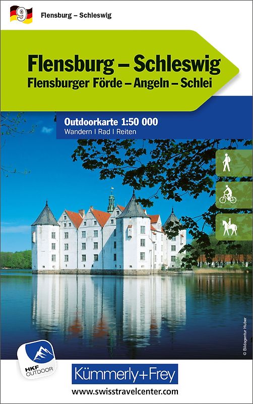 Kümmerly+Frey Outdoorkarte Deutschland 9 Flensburg, Schleswig 1:50.000