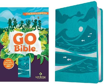 NLT Go Bible for Kids (Leatherlike, Teal Ocean)