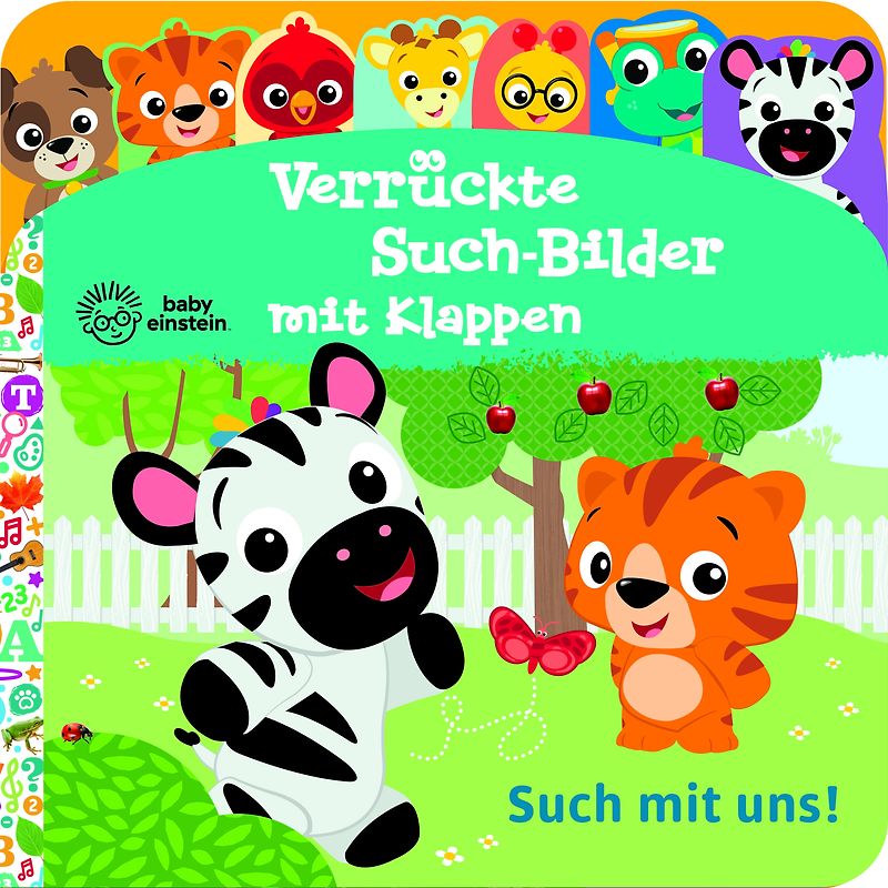 Baby Einstein - Verrückte Such-Bilder mit Klappen - Such mit uns! - Pappbilderbuch mit 17 Klappen - Wimmelbuch für Kinder ab 18 Monaten