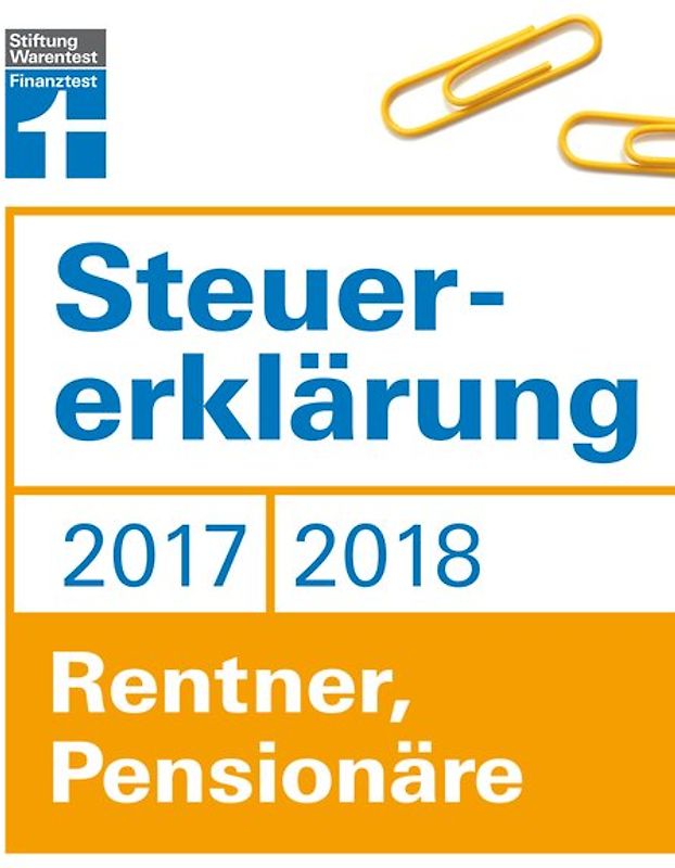 Steuererklärung 2017/2018 - Rentner, Pensionäre