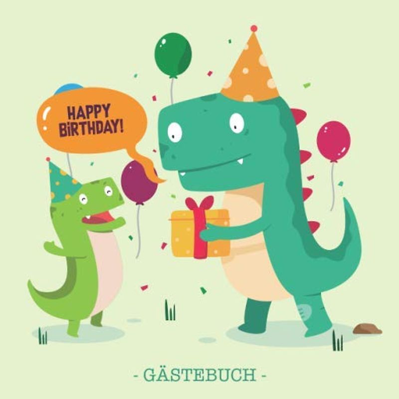 Happy Birthday! Gästebuch: Blanko Geburtstagsgästebuch für den Kindergeburtstag / Eintragebuch für viele Glückwünsche und Widmungen, 100 Seiten, 21x21cm