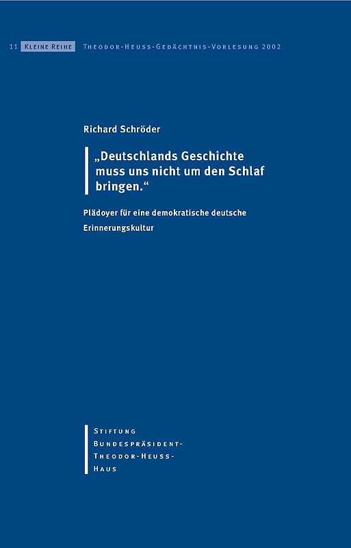 "Deutschlands Geschichte muss uns nicht um den Schlaf bringen"
