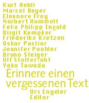 Erinnere einen vergessenen Text
