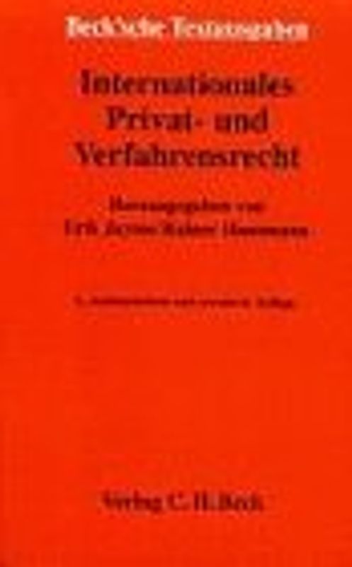 Internationales Privat- und Verfahrensrecht. Textausgabe