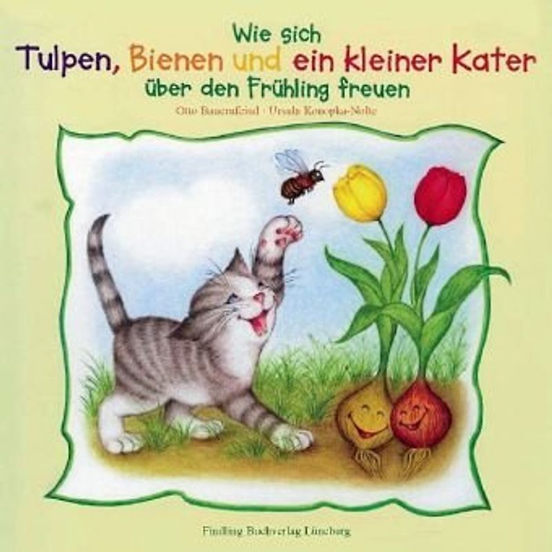 Wie sich Tulpen, Bienen und ein kleiner Kater über den Frühling freuen