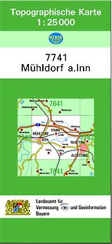 TK25 7741 Mühldorf a.Inn. Topographische Karte 1:25000