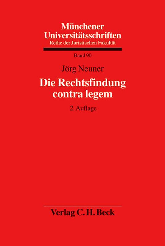 Die Rechtsfindung contra legem