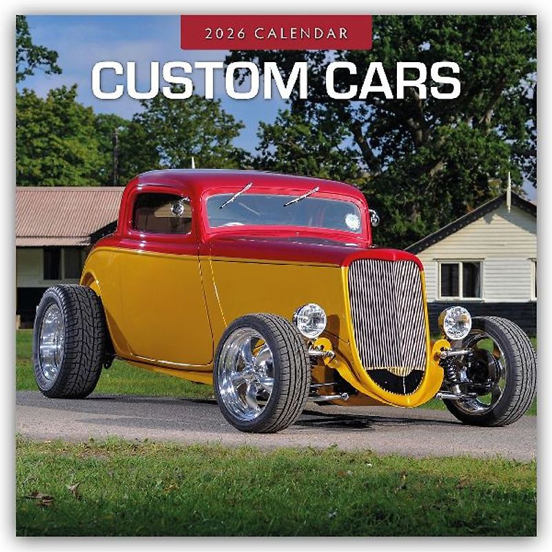 Custom Cars 2026 Square Wall Calendar
