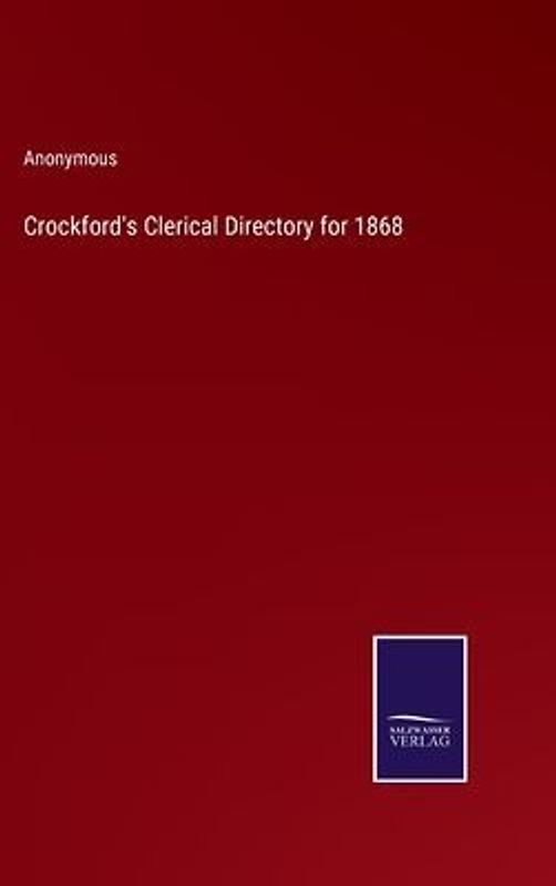Crockford's Clerical Directory for 1868