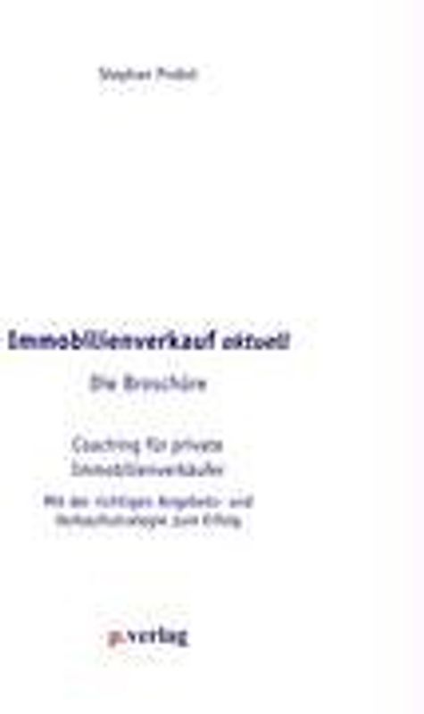 Immobilienverkauf aktuell - Die Broschüre