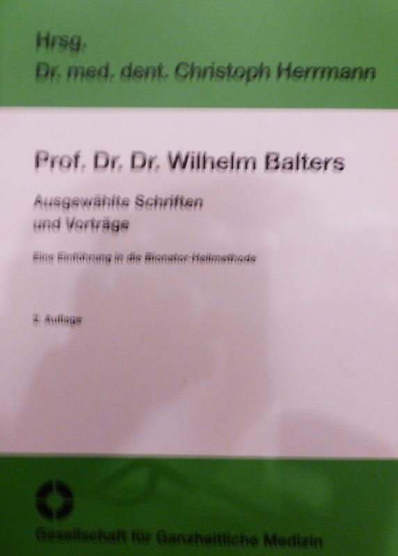 Prof. Dr. Dr. Wilhelm Balters