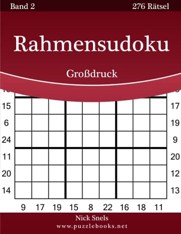 Rahmensudoku Großdruck - Band 2 - 276 Rätsel