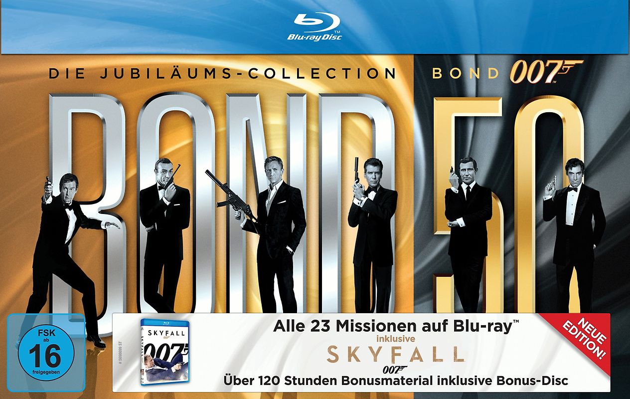 James Bond 007: Die Jubiläums-Collection inkl. Skyfall [24 Discs] Blu-ray Disc