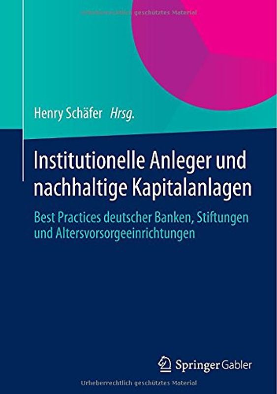 Institutionelle Anleger und nachhaltige Kapitalanlagen
