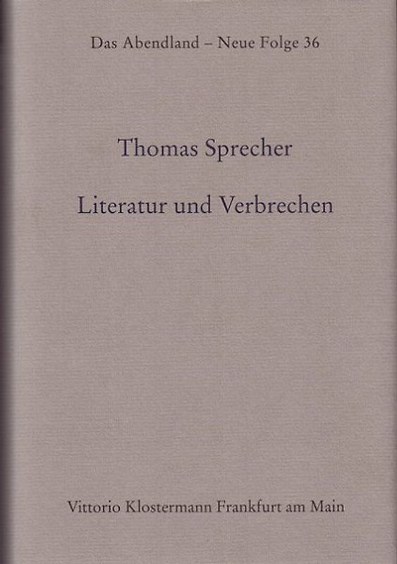 Literatur und Verbrechen