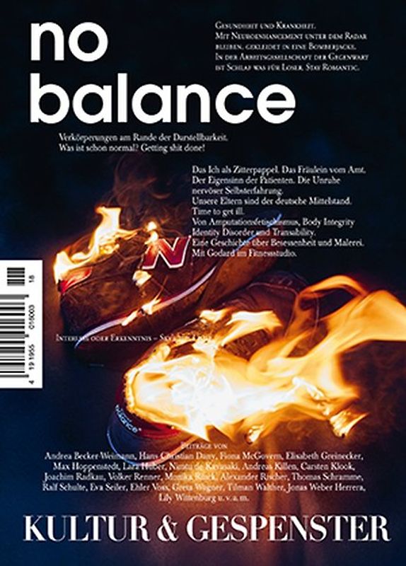 Kultur & Gespenster / Kultur & Gespenster Nr. 18 »NO BALANCE«