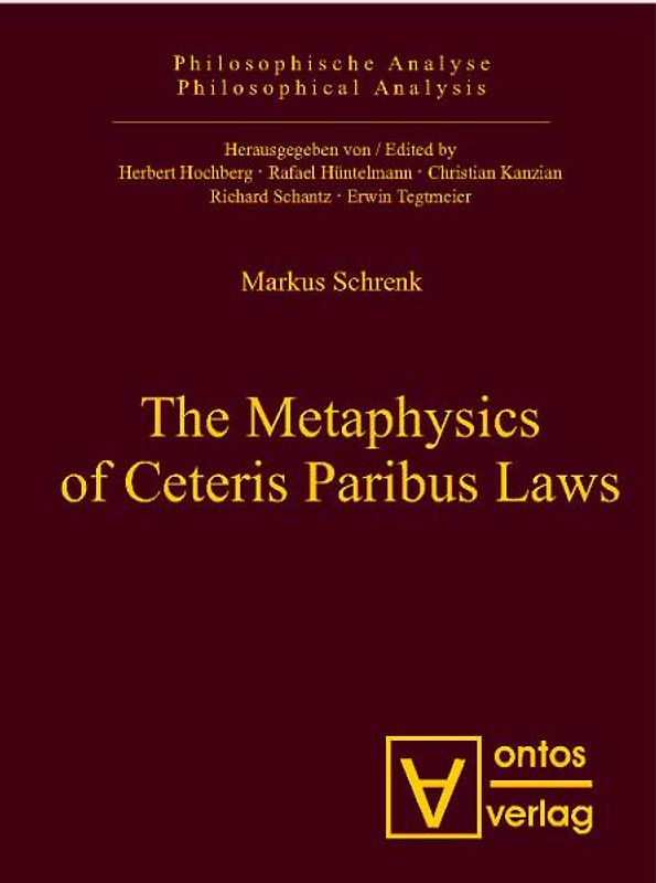 The Metaphysics of Ceteris Paribus Laws