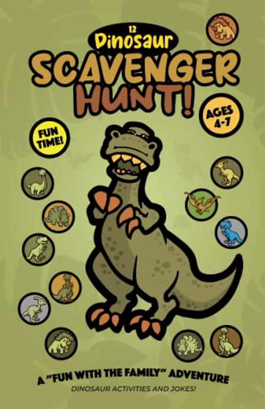 12 Dinosaur Scavenger Hunt: 12 Dinosaur Scavenger Hunt - Print