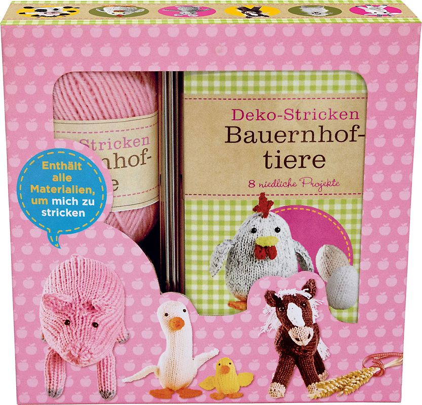 Deko-Stricken Bauernhoftiere