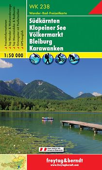 WK 238 Südkärnten - Klopeiner See - Völkermarkt - Bleiburg - Karawanken, Wanderkarte 1:50.000