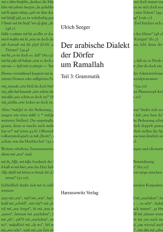 Der arabische Dialekt der Dörfer um Ramallah