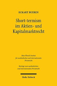 Short-termism im Aktien- und Kapitalmarktrecht