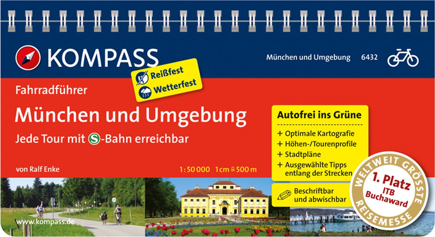 KOMPASS Fahrradführer München und Umgebung - Jede Tour mit S-Bahn erreichbar